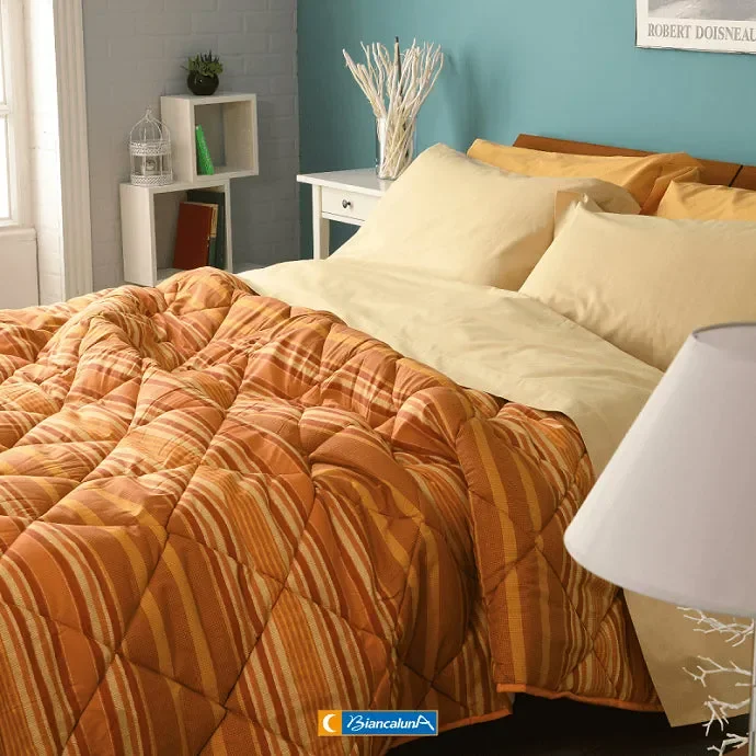 TRAPUNTA MATRIMONIALE BIANCALUNA IN MICROFIBRA ART SULM COLORE A SCELTA MISURA 260X260 CM - immagine 3