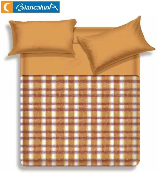 TRAPUNTA MATRIMONIALE BIANCALUNA IN MICROFIBRA ART ZATH COLORE A SCELTA MISURA 260X260 CM