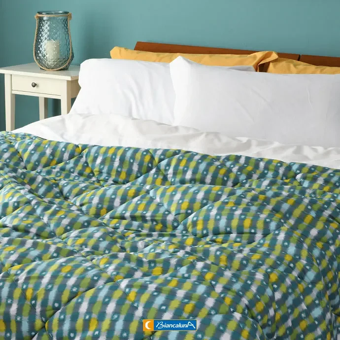 TRAPUNTA SINGOLA BIANCALUNA IN MICROFIBRA ART STORAN COLORE A SCELTA MISURA LETTO SINGOLO - immagine 2