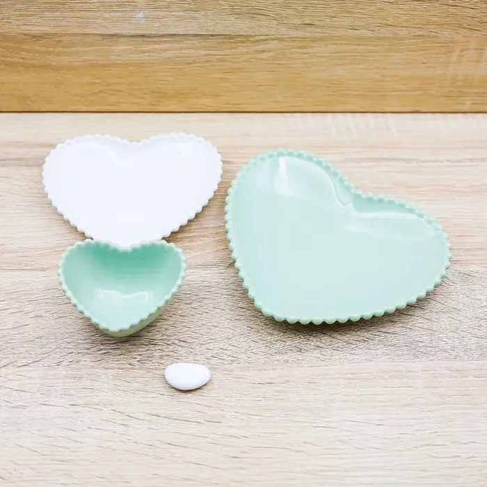 Tris Piatti Verdi e Bianchi Claraluna - immagine 2