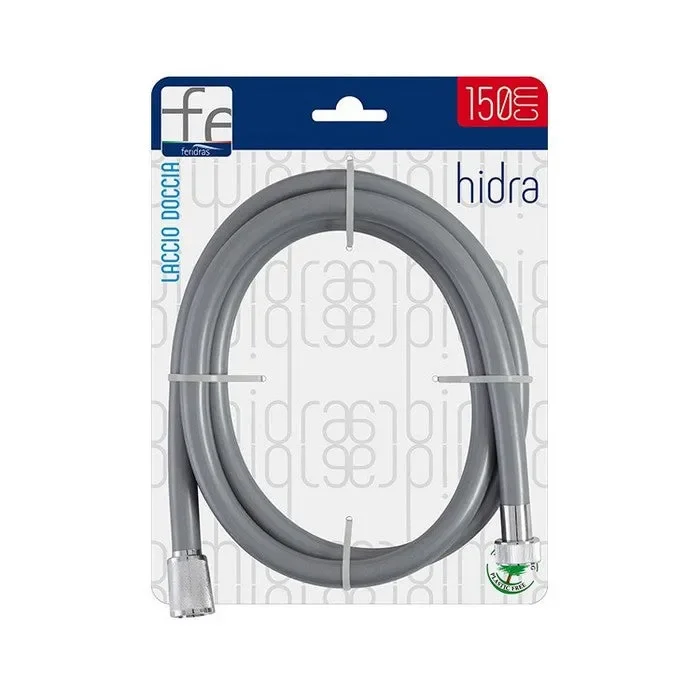 Tubo laccio doccia in PVC grigio 200 cm con sistema antitorsione – Hidra - immagine 2