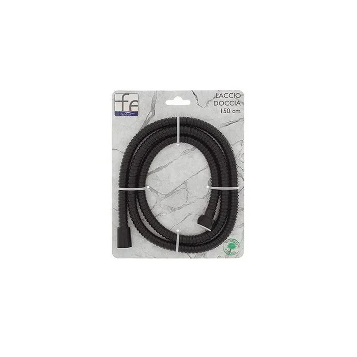 Tubo laccio per doccia in acciaio nero opaco – Hidra - immagine 2