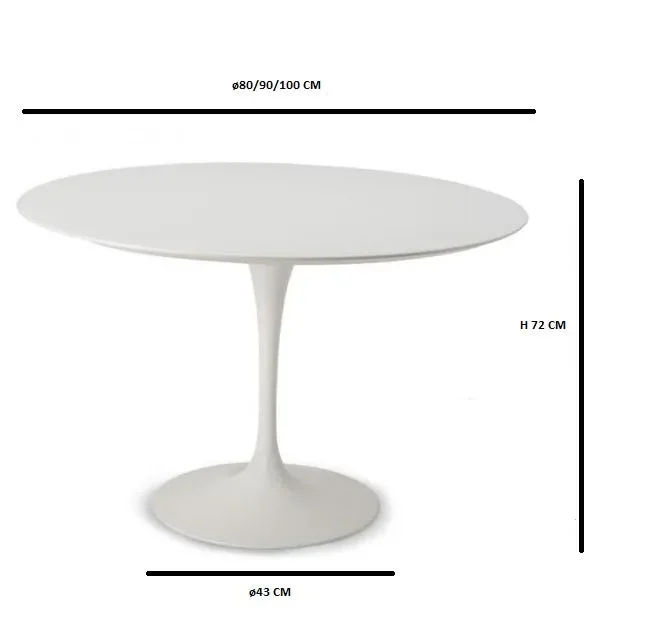 Tulip Tavolo Bianco Saldi - immagine 2