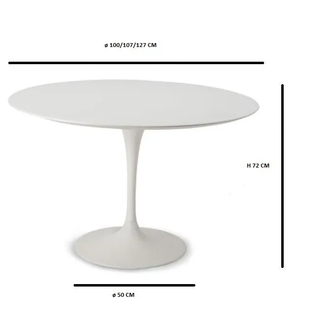 Tulip Tavolo Bianco Saldi - immagine 3