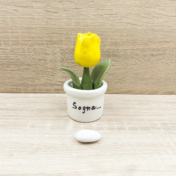 Tulipano Giallo Orchidea Bomboniere In saldo