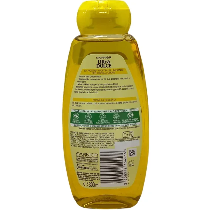 Ultra dolce shampoo illuminante capelli chiari camomilla e miele di fiori 300 ml Online - immagine 2