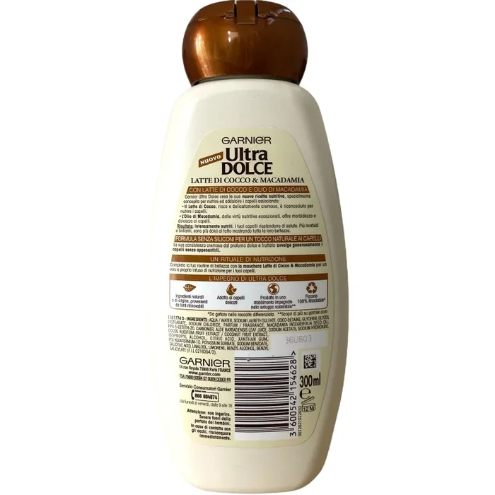 Ultra dolce shampoo latte di cocco 300 ml - immagine 2
