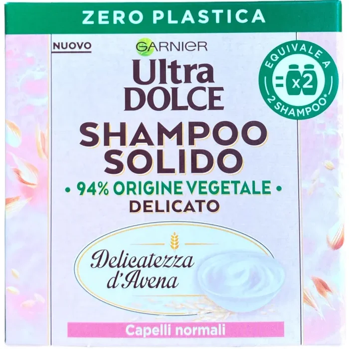Ultra dolce shampoo solido delicato con delicatezza d’avena per capelli normali 60 grammi