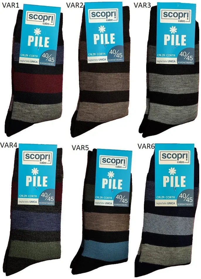 un paio di calze uomo in pile scopri art NANGA colore a scelta misura unica