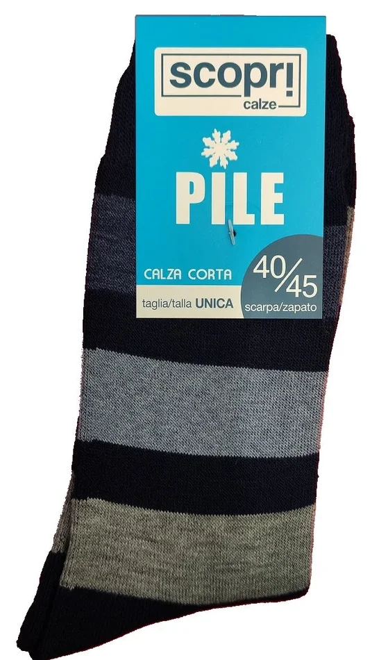 un paio di calze uomo in pile scopri art NANGA colore a scelta misura unica - immagine 2