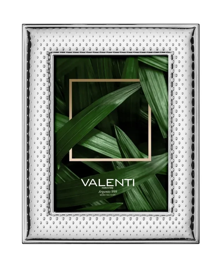 Valenti Cornice Portafoto Bolle 18 x 24 Cm Argento