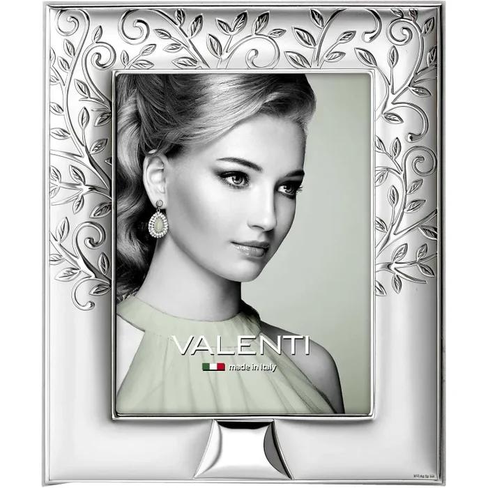 Valenti Cornice Portafoto in Argento con Albero della Vita 18×24 cm