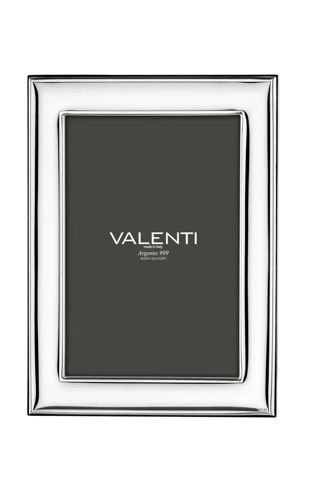 Valenti Cornice Portafoto Lucida in Argento 13 x 18 Cm