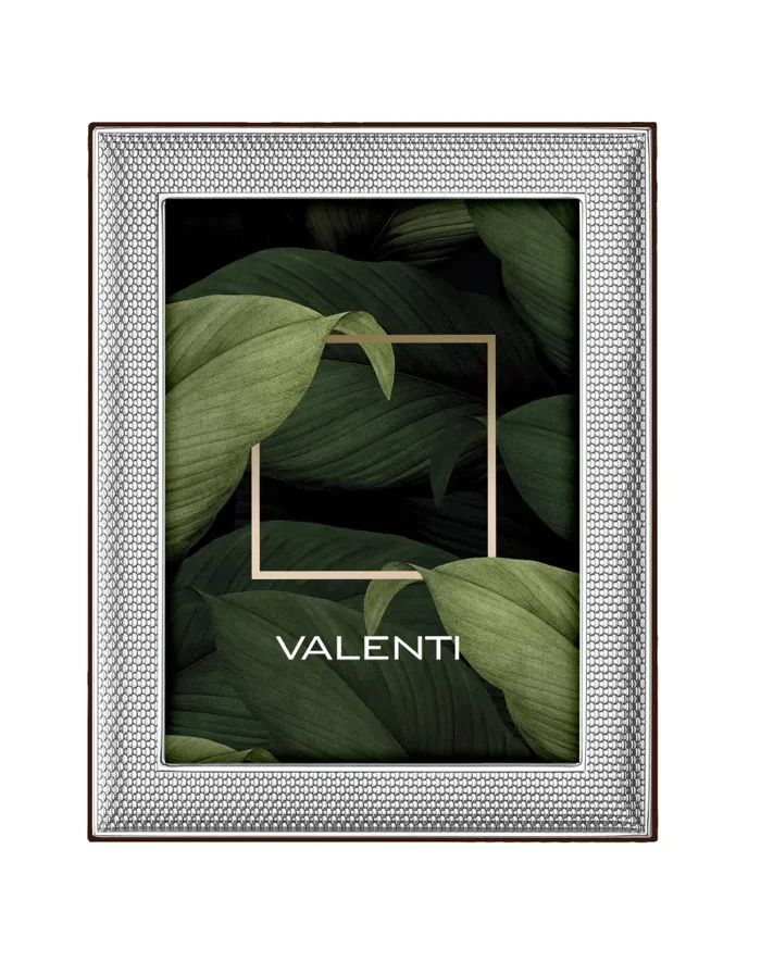 Valenti Cornice Portafoto Maglia Milano 15 x 20 Cm Argento Fornitura