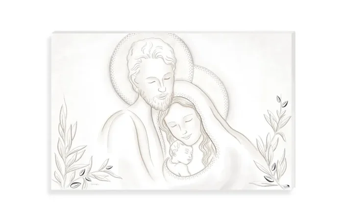 Valenti Pannello Sacra Famiglia 80 x 52 Cm