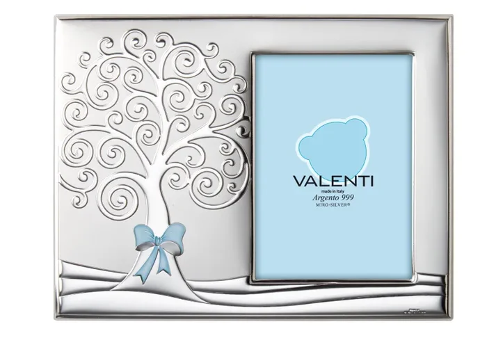 Valenti Portafoto Albero della Vita 10 x 15 Cm Celeste