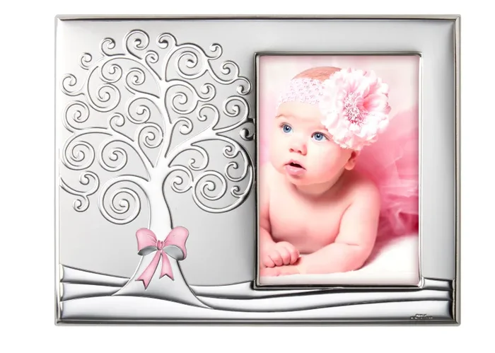 Valenti Portafoto Albero della Vita 10 x 15 Cm Rosa