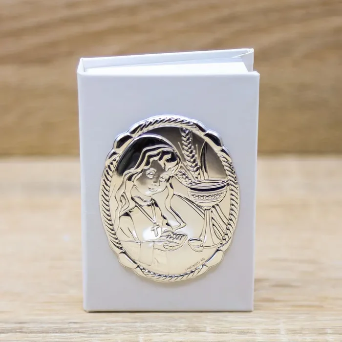 Vangelo Piccolo Bimba Prima Comunione De Santis Argenti - immagine 3