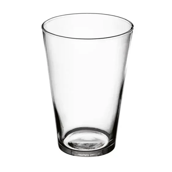 Varotto Vaso conico decorativo – Vetro trasparente H20 D14 cm