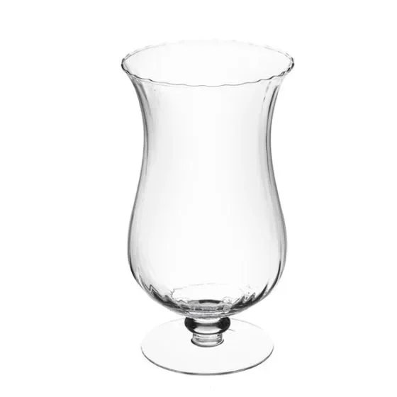 Varotto Vaso contenitore – vetro trasparente ottico H50 cm D28 cm