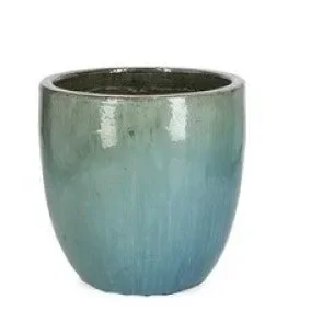 VASO/CACHE-POT IN TERRA COTTA SMATATA BLU Moda