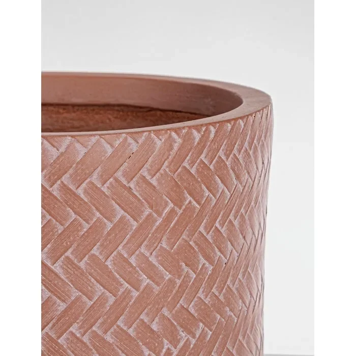 Vaso cilindrico con finitura ad intreccio – Tressage - immagine 3