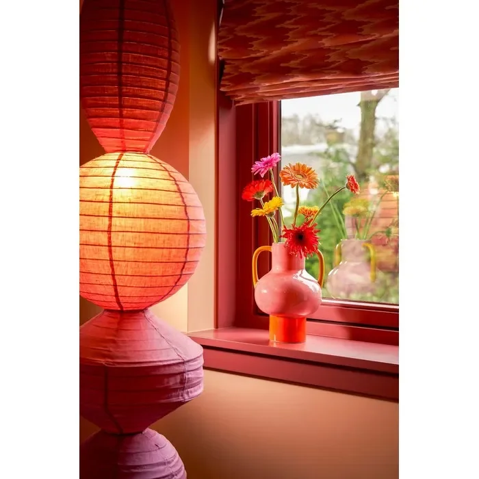 Vaso in ceramica rosa con manici – Stratt - immagine 3