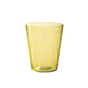 VASO TARIFA IN VETRO GIALLO