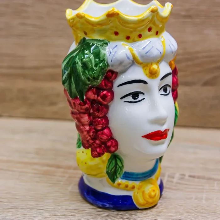 Vaso Testa Moro Media Pienne Design - immagine 2