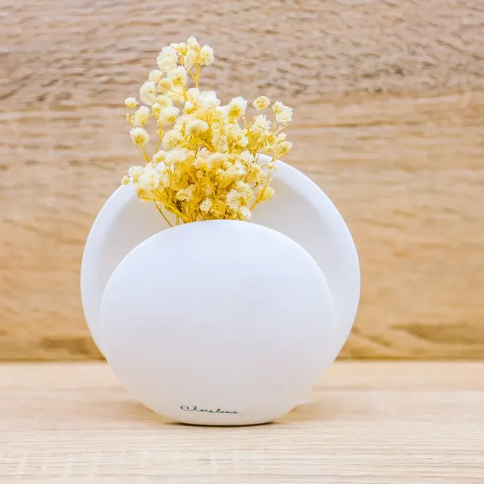 Vaso Tondo con Fiori Claraluna - immagine 3