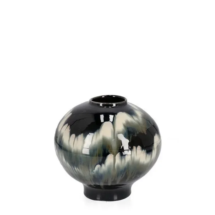 Vaso tondo in terracotta smaltata 30 cm – Coira