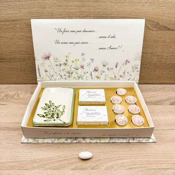 Vassoio Olivo con Saponi Marla Collection