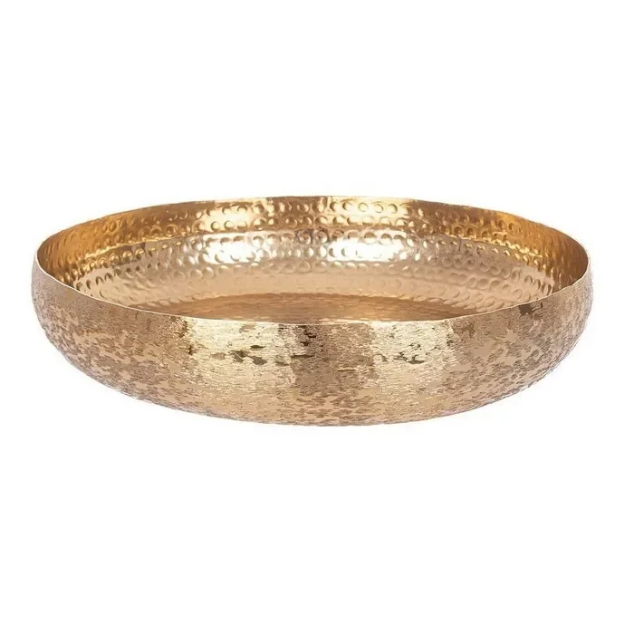 Vassoio tondo in metallo dorato – Varanasi - immagine 3