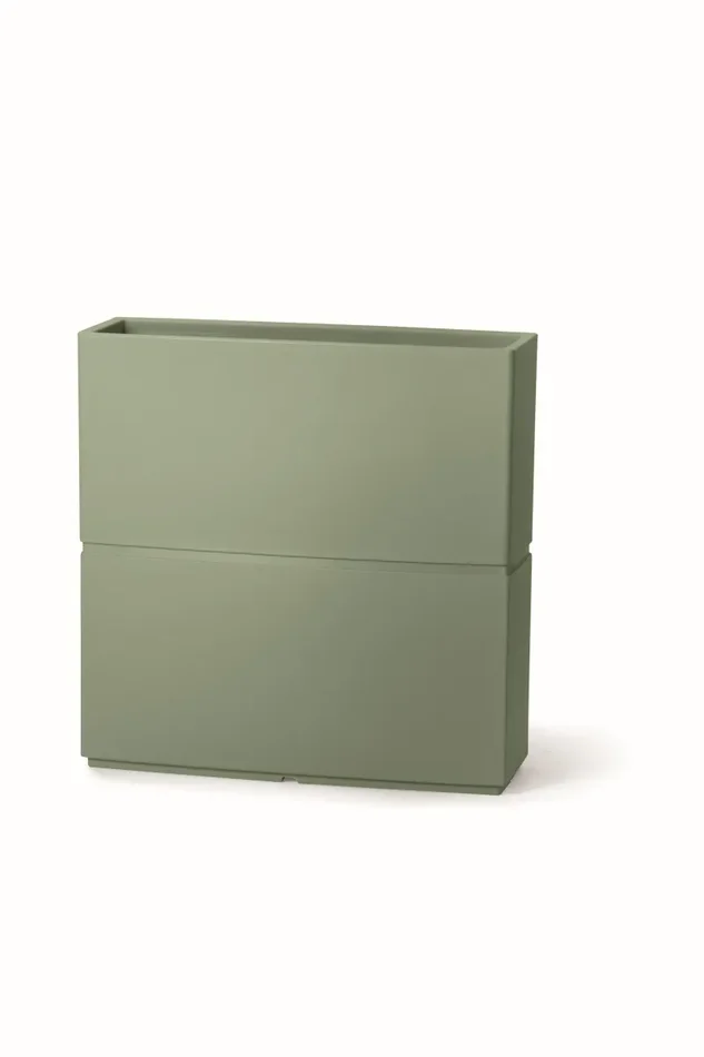 Veca S.p.a. Fioriera Alta Patio 80 x 27 x 80 Cm Dune Giada Vendita calda