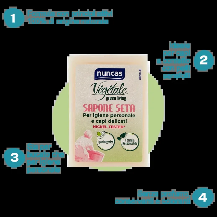 Vegetale Sapone Seta Igiene Personale e Capi Delicati – 150g - immagine 2
