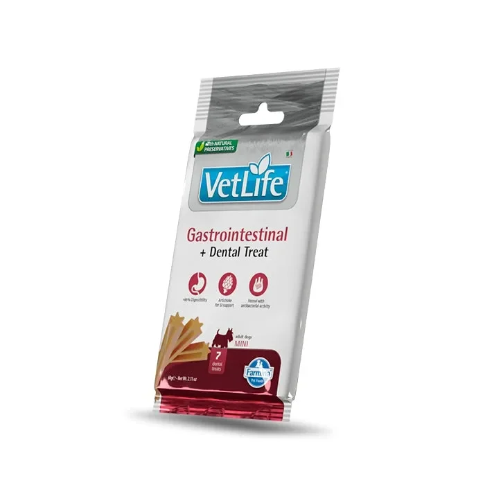 Vet Life Dog Dental Treat Gastrointestinal Adult Mini 60g