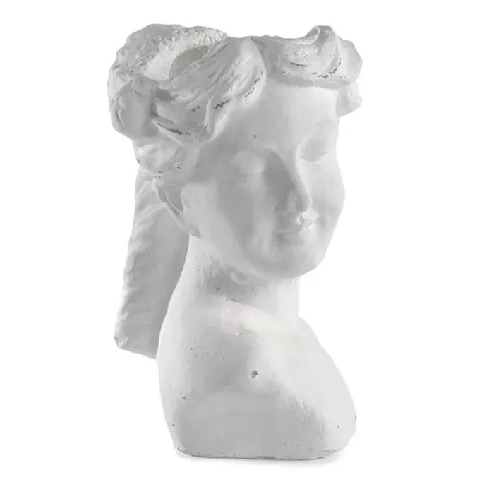 Vimin Box Mezzobusto Donna con Caspò H 21 Cm L 16 Cm L 12 Cm Bianco